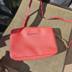 Michael Kors Vibrant Coral Crossbody Bag